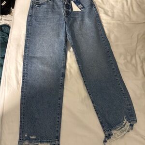 Lovers + Friends Blue Straight Leg Jeans
